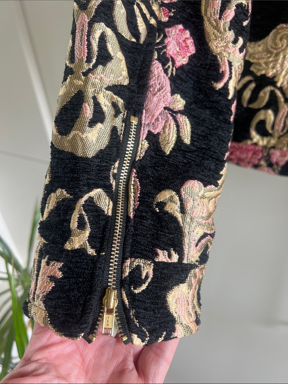 Brocade Tapestry Moto Style Jacket - Picture 16 of 16